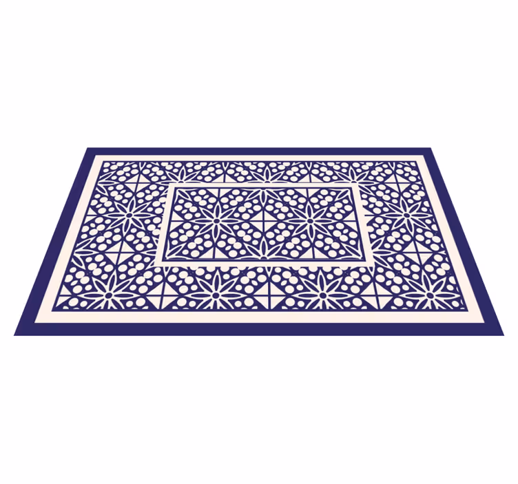Decoratief geometrisch patroon vinyl tapijt tegels - TenStickers