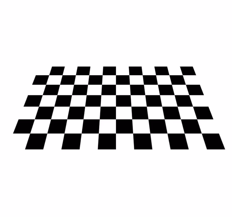 Geruit patroon vinyl tapijt geometrisch - TenStickers