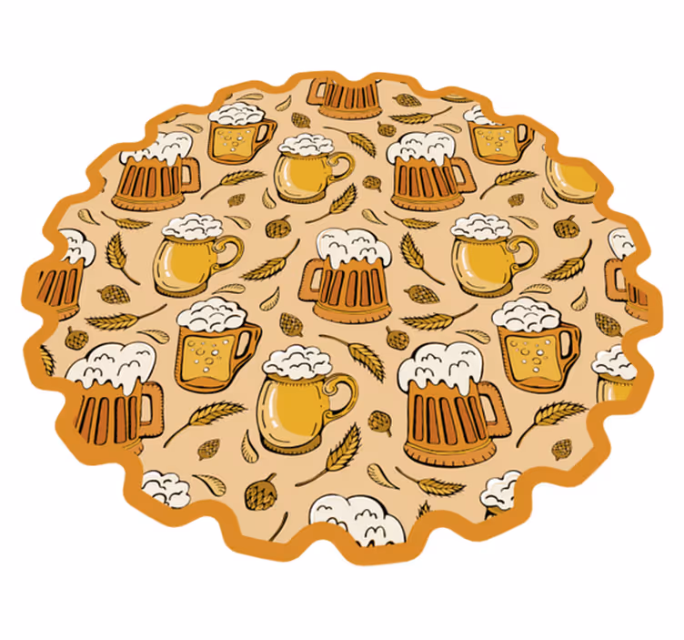 Bier festival vinyl tapijt evenement - TenStickers