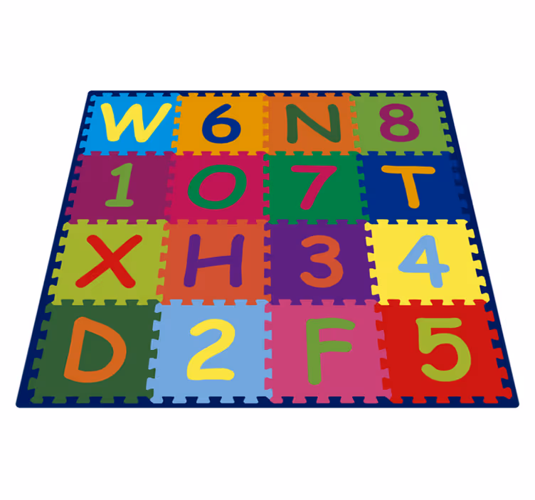 Vinyl tapijt alfabet puzzel - TenStickers