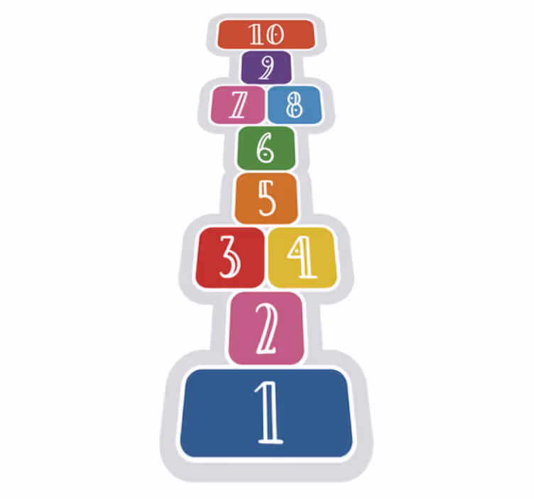 Hinkelen vinyl tapijt spel - TenStickers