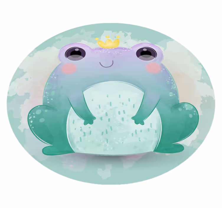 Cartoon aquatische vrienden vinyl tapijt meer kinderen - TenStickers