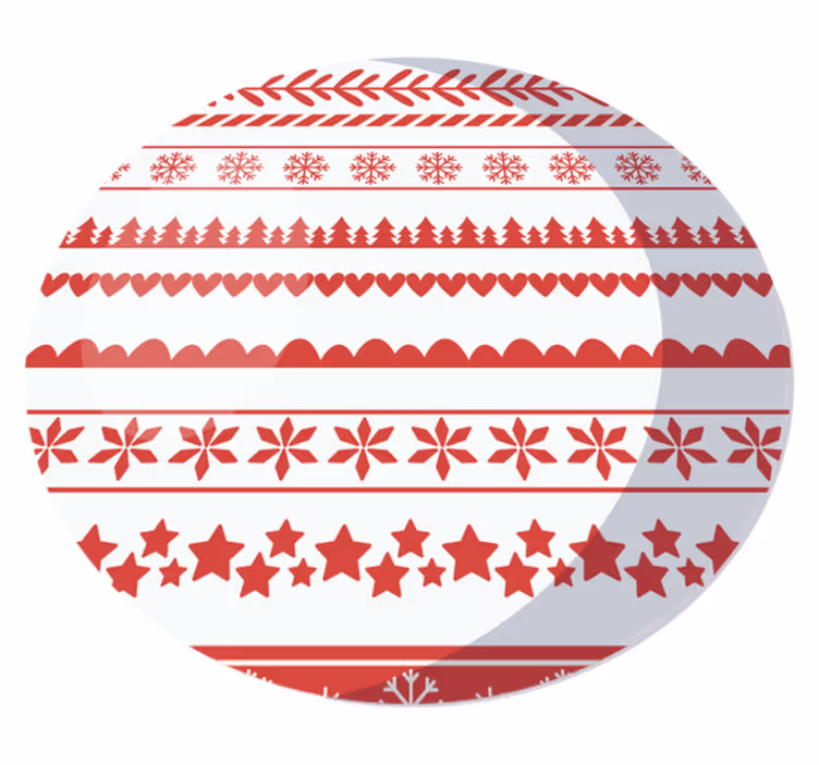 Feestelijk seizoensmotief vinyl tapijt kerstmis - TenStickers