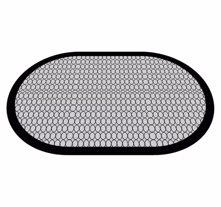 Honingraat badmat vinyl tapijt badkamer - TenStickers