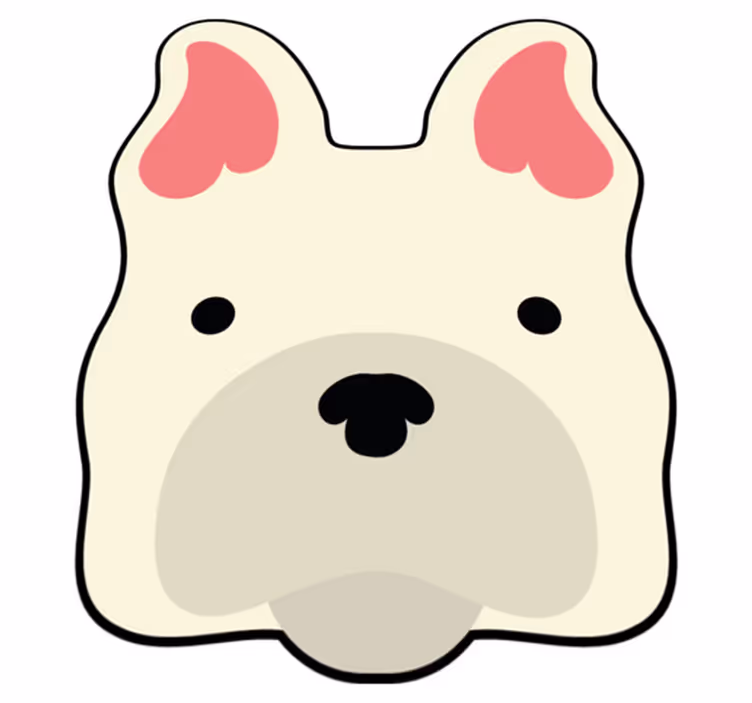 Schattig hondendecor dieren vinyl tapijt - TenStickers