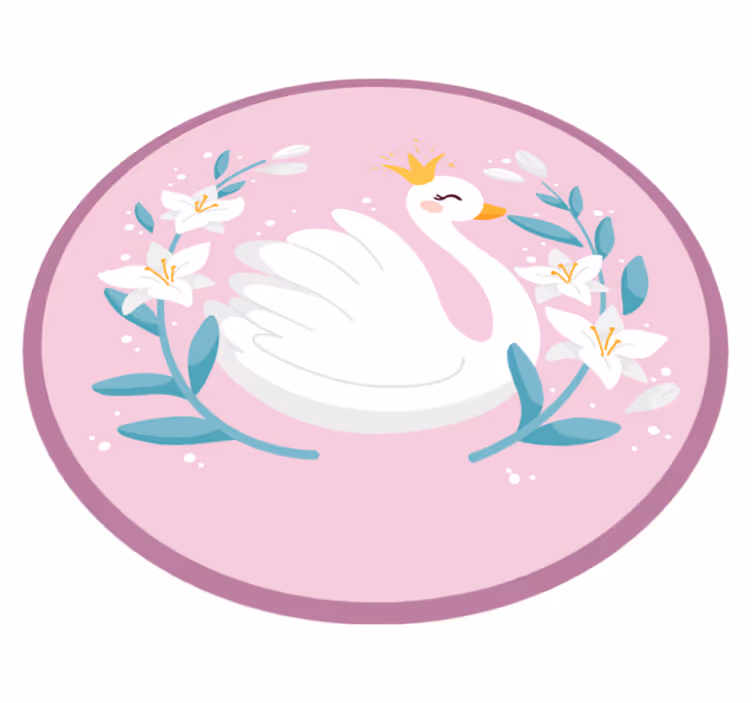 Beelden van het zwanenmeer vinyl tapijt baby - TenStickers