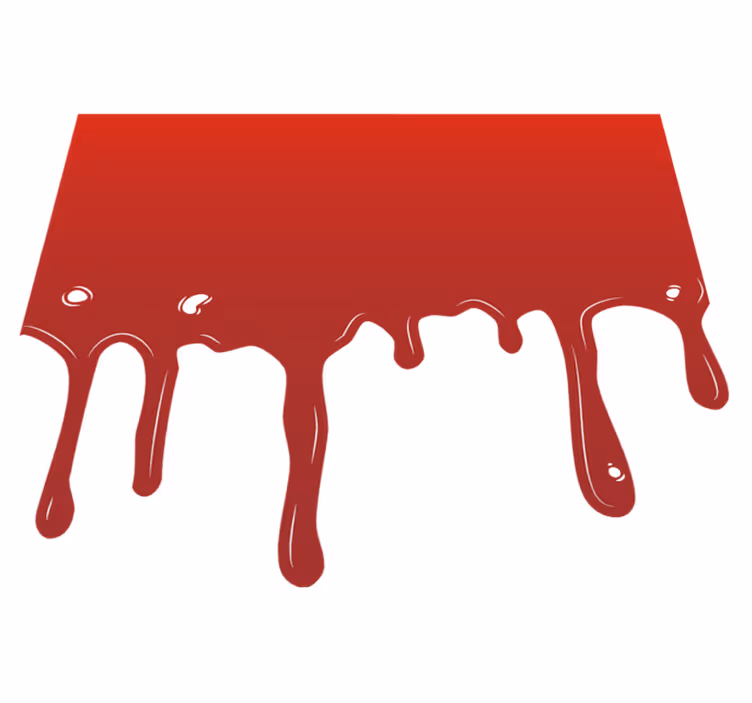 Druipende verf vinyl tapijt Halloween - TenStickers