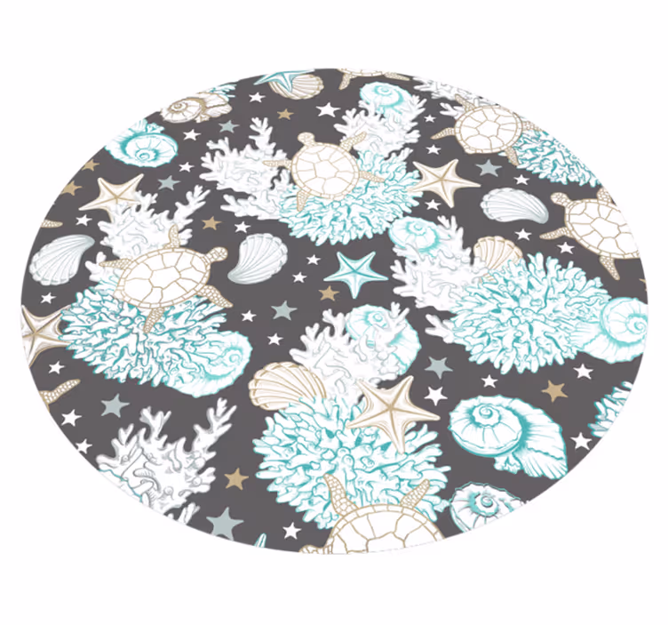 Zee motief dieren vinyl tapijt - TenStickers