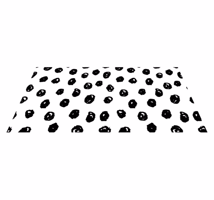 Gevlekte abstractie vinyl vloerkleed dierenprint - TenStickers