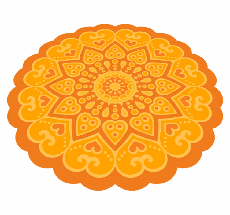 Vinyl tapijt mandala vloermandala accent - TenStickers