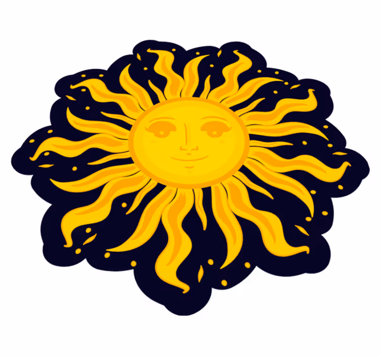 Zonnig karakter vinyl tapijt natuur - TenStickers