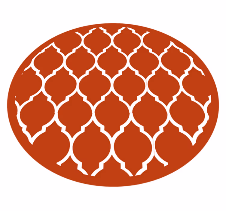 Geometrische raster vinyl tapijt geometrisch - TenStickers