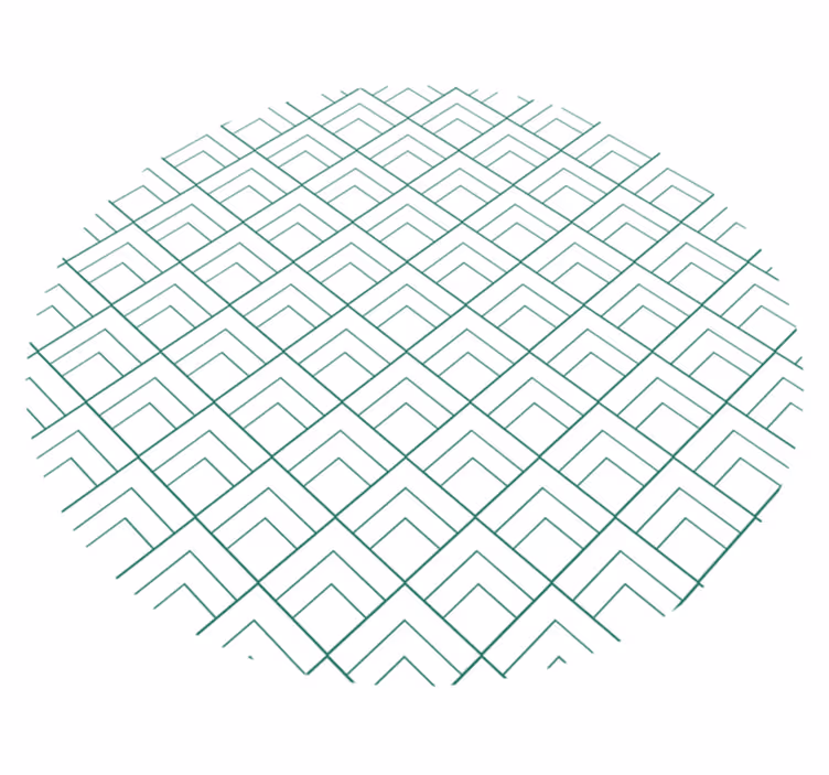 Geometrische lijnen overlay vinyl tapijt geometrisch - TenStickers
