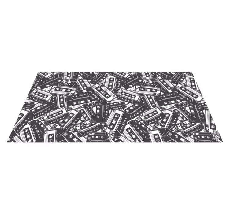 Cassette-wirwar vinyl tapijt spel - TenStickers