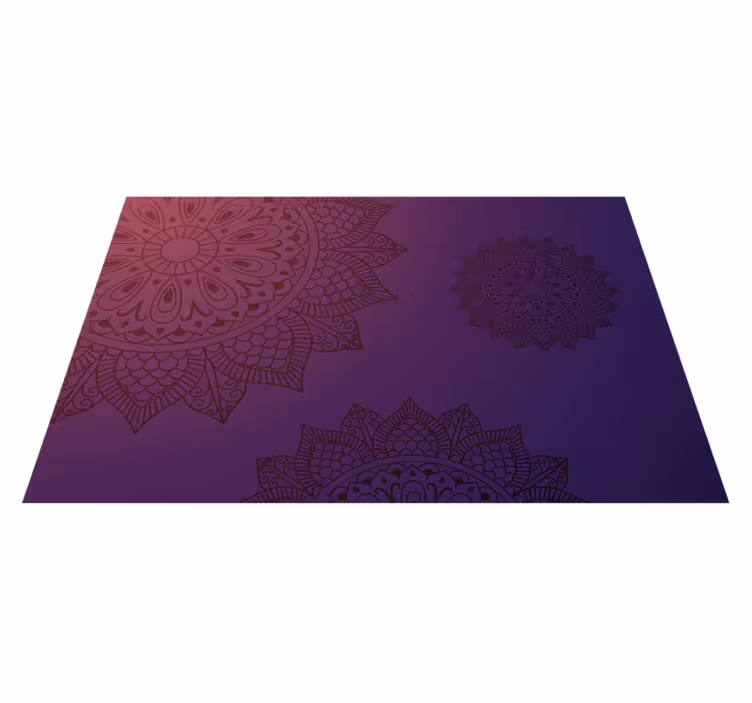 Vinyl tapijt mandala mandala patroon tapijt - TenStickers