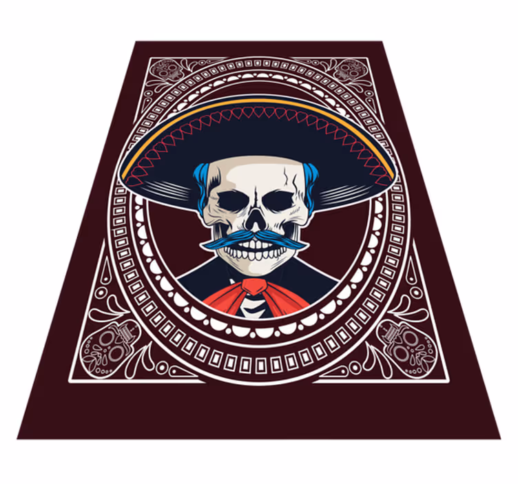 Dag van de doden vinyl tapijt Halloween - TenStickers