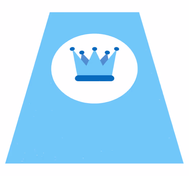 Koninklijke kroon embleem vinyl tapijt baby - TenStickers