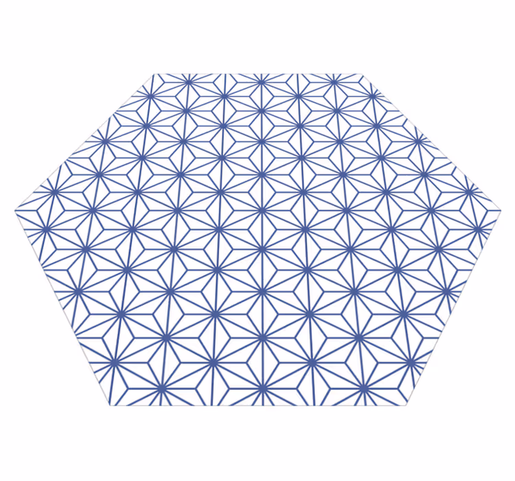 Geometrische sterpatronen vinyl tapijt geometrisch - TenStickers