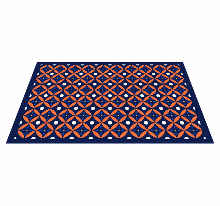 Geometrisch motief display vinyl tapijt geometrisch - TenStickers