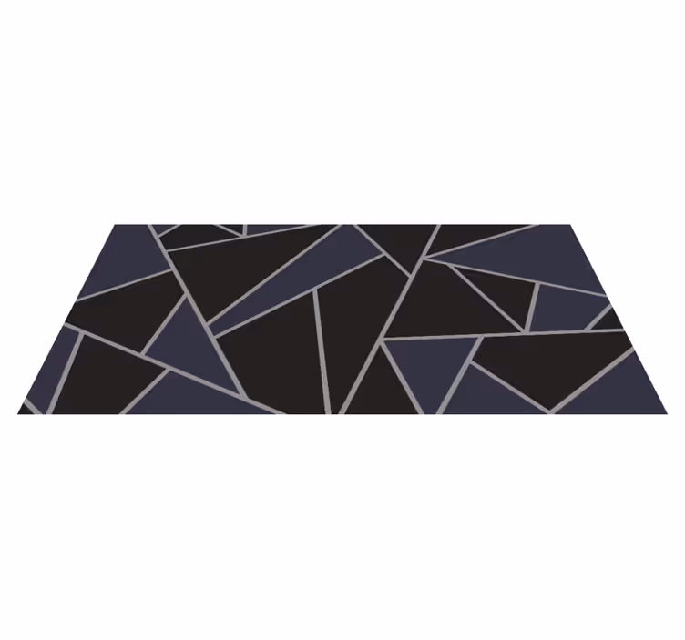 Hoekige geometrische vormen vinyl tapijt geometrisch - TenStickers