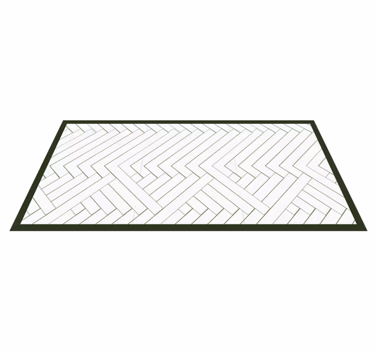 Chevron keukenloper vinyl tapijt keuken - TenStickers