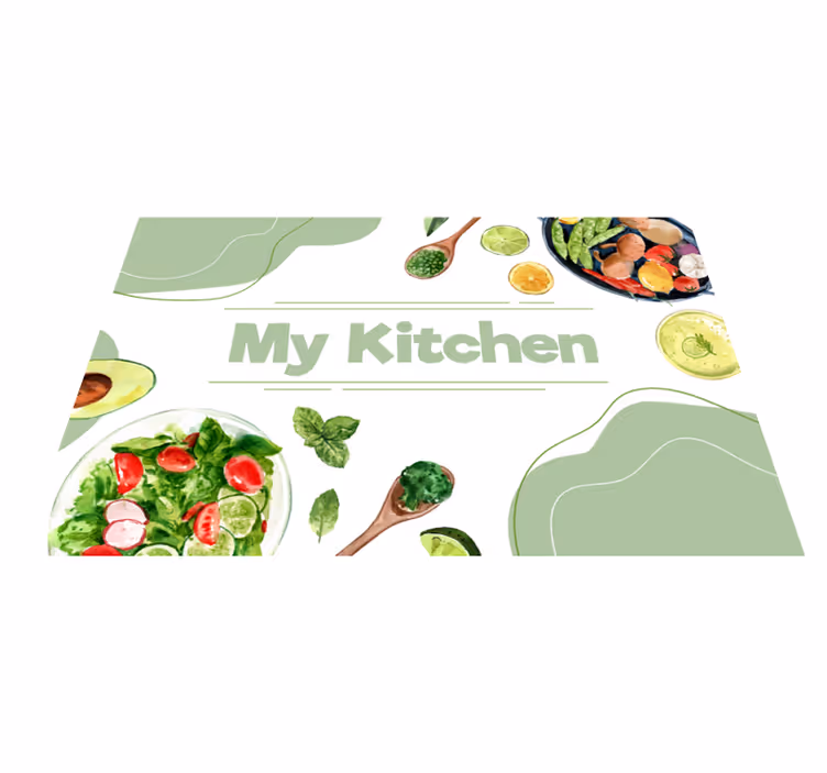 Mijn keukenplak vinyl tapijt keuken - TenStickers