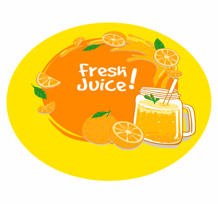 Verse sap splash vinyl tapijt zinnen en teksten - TenStickers