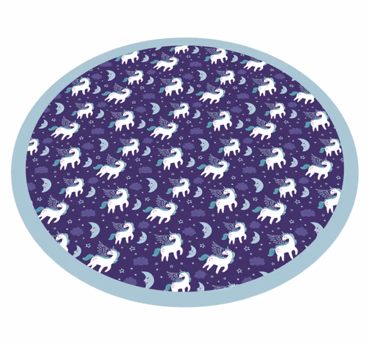 Ijsbeer cirkel vinyl tapijt meer kinderen - TenStickers
