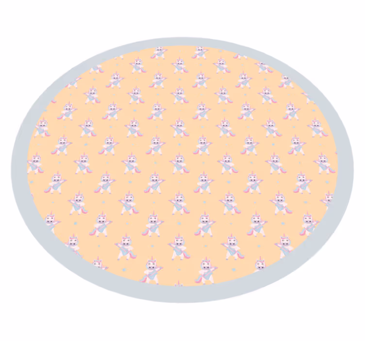 Konijnenrondel vinyl tapijt baby - TenStickers