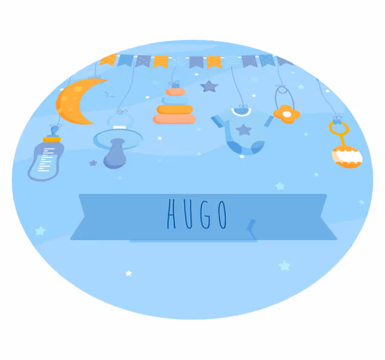 Aangepaste kinderkamerinrichting vinyl tapijt baby - TenStickers
