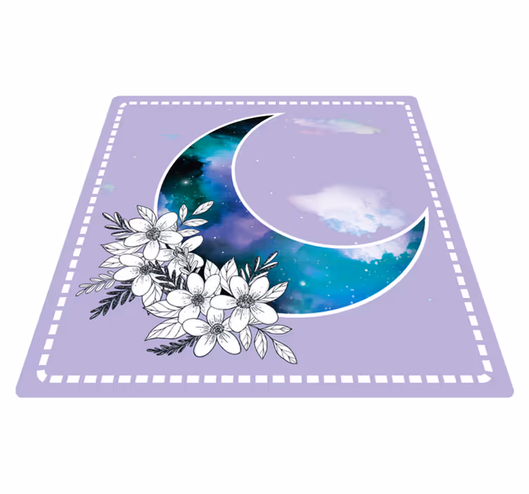 Hemelse bloesems vinyl tapijt bloemen en planten - TenStickers