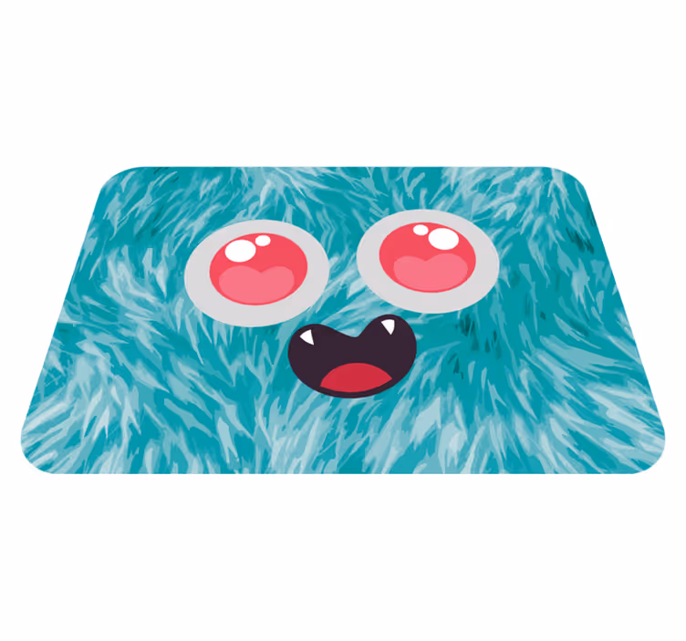 Monsterlijk gezicht vinyl tapijt meer kinderen - TenStickers