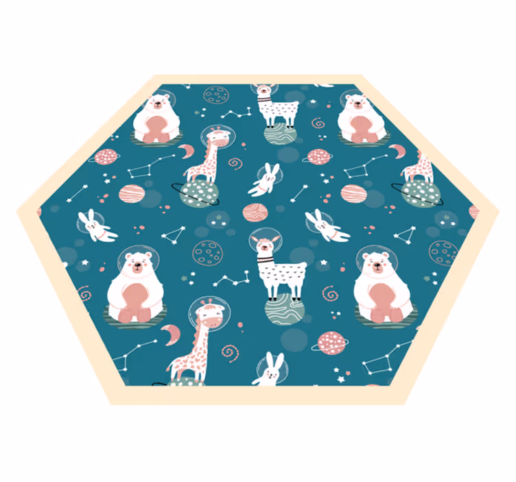 Grillige kinderkamerbeelden vinyl tapijt meer kinderen - TenStickers