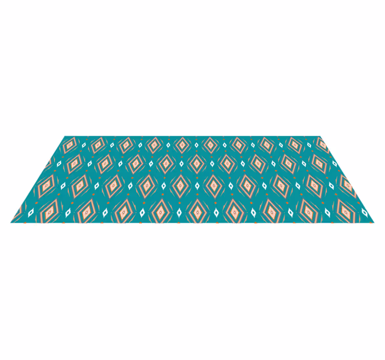 Geometrische patroonloper vinyl tapijt geometrisch - TenStickers
