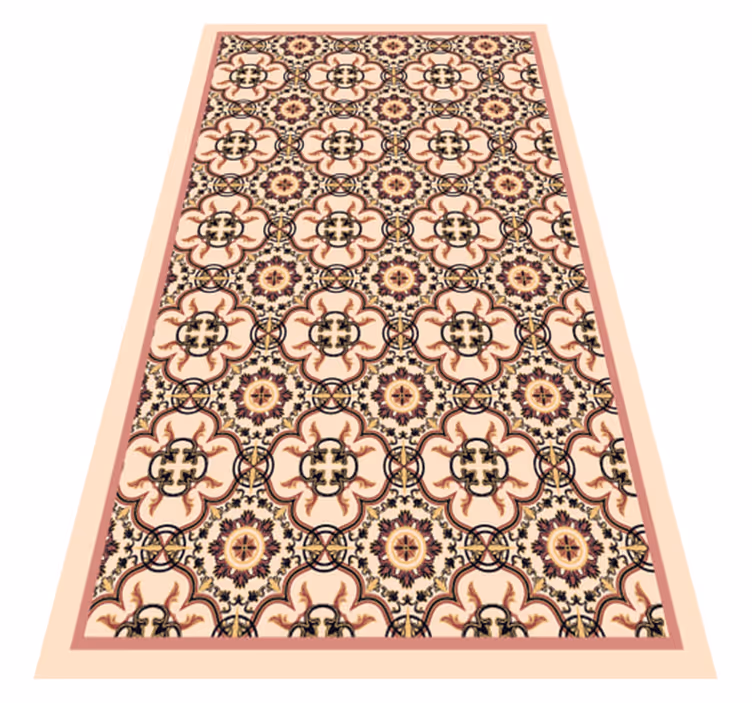 Vinyl tapijt Patroon vintage tegels - TenStickers