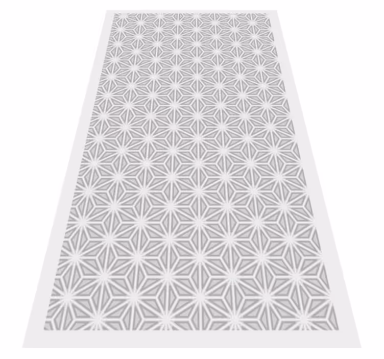 Geometrisch accent met vormen vinyl tapijt geometrisch - TenStickers