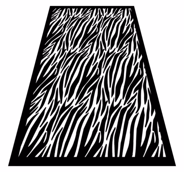 Zebrastreep vinyl vloerkleed dierenprint - TenStickers