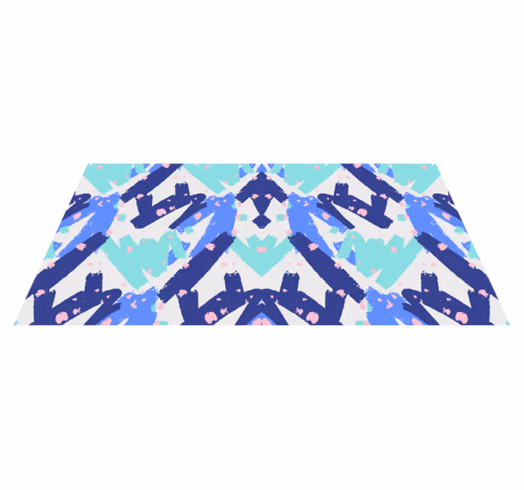 Abstract camouflagepatroon vinyl tapijt woonkamer - TenStickers