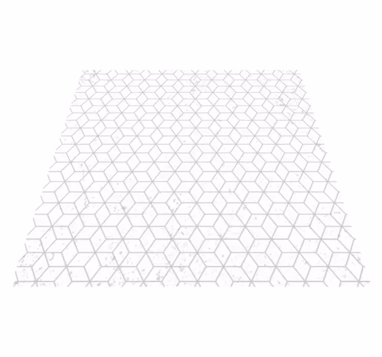 Geometrische kubusillusie vinyl tapijt geometrisch - TenStickers