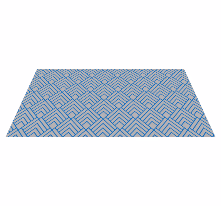 Chevron-lijnenpatroon vinyl tapijt geometrisch - TenStickers