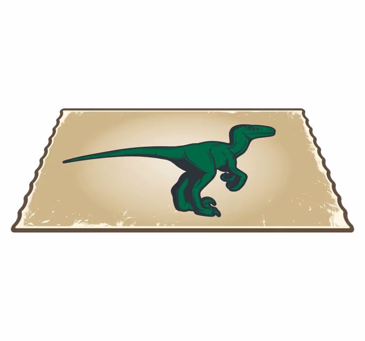 Dinosaurus t-rex karakter vinyl tapijt meer kinderen - TenStickers