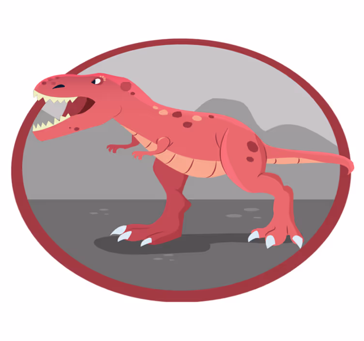 Dinosaurussen speeltijd vinyl tapijt kind - TenStickers