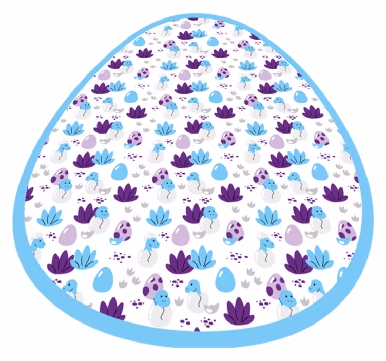 Grillig wezenmotief vinyl tapijt kind - TenStickers