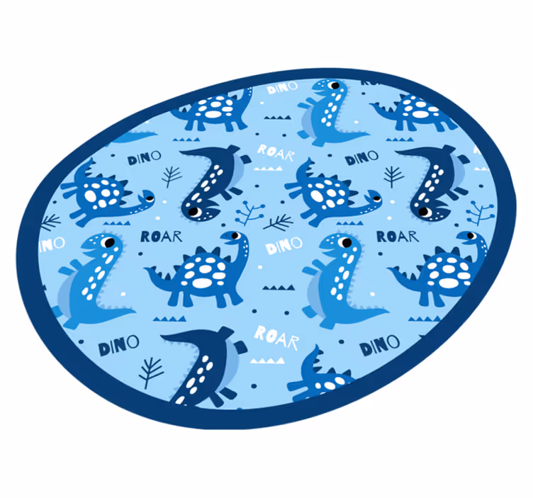 Dinosaurus speeltijdcirkel vinyl tapijt meer kinderen - TenStickers