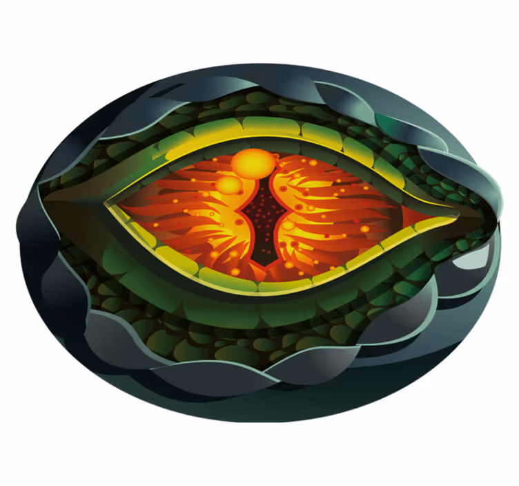 Abstract natuuroog vinyl tapijt natuur - TenStickers