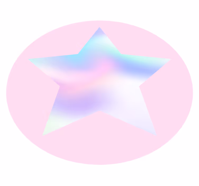 Pastel sterverloop vinyl tapijt sterren - TenStickers
