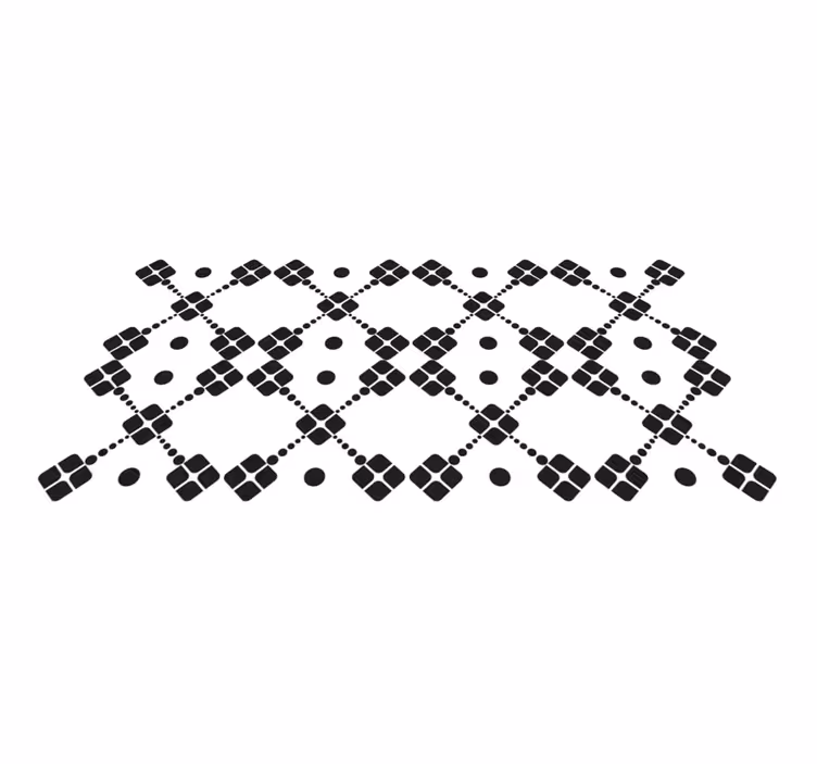 Geometrische dominostenen vinyl tapijt geometrisch - TenStickers