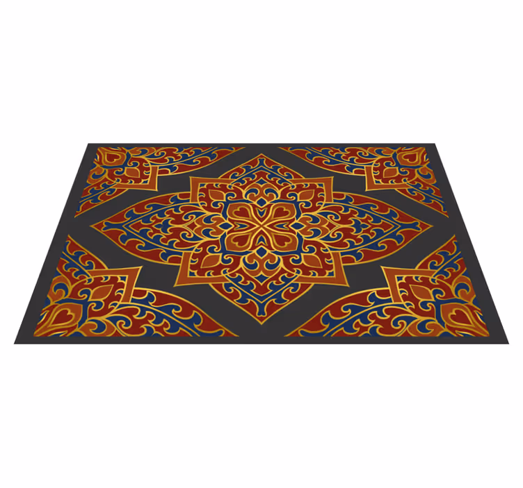 Vinyl tapijt mandala met fraai mandala ontwerp - TenStickers