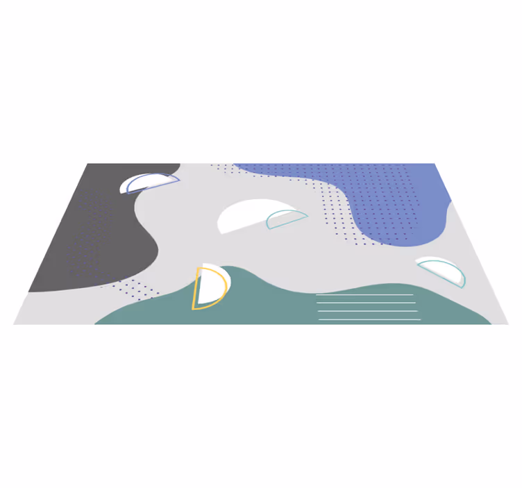 Abstract minimaal ontwerp vinyl tapijt minimalistisch - TenStickers