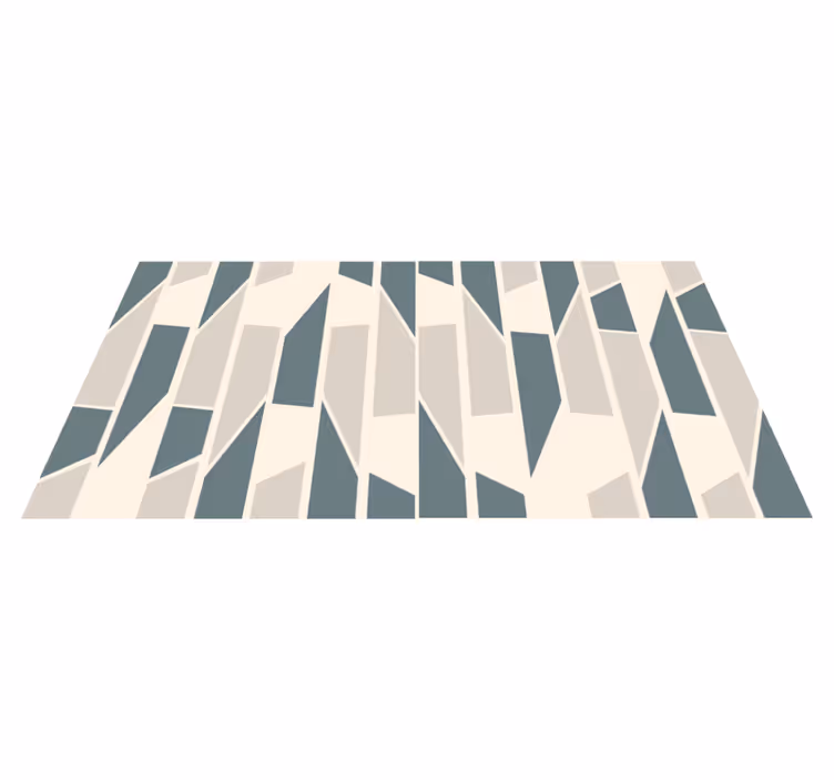 Abstracte hoeken vinyl tapijt geometrisch - TenStickers